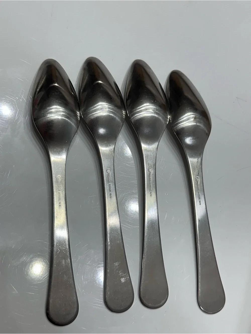 VTG Wusthof Dreizack Germany Stainless Grapefruit Spoons - Set of 4
